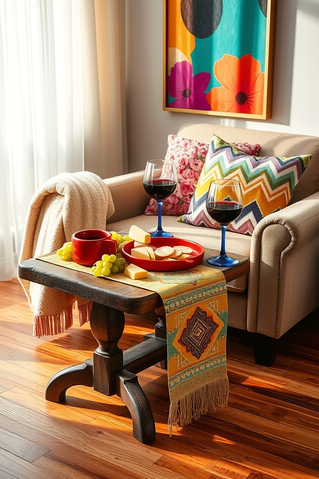 add colorful accent decor