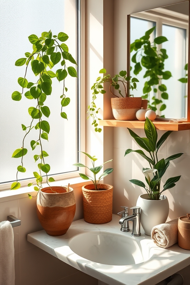 air purifying plants for bathrooms