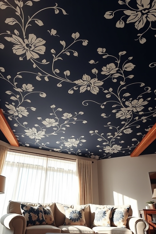 artistic ceiling stenciled designs