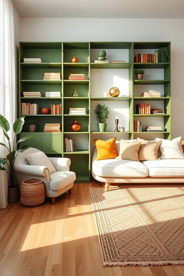 avocado green retro storage