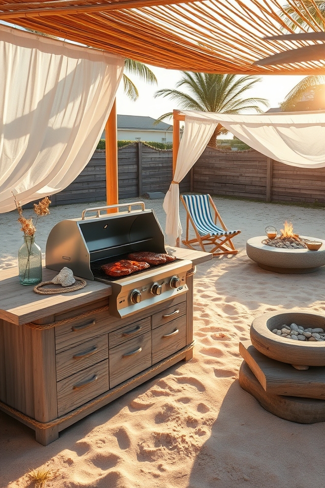 beachside nautical barbecue haven