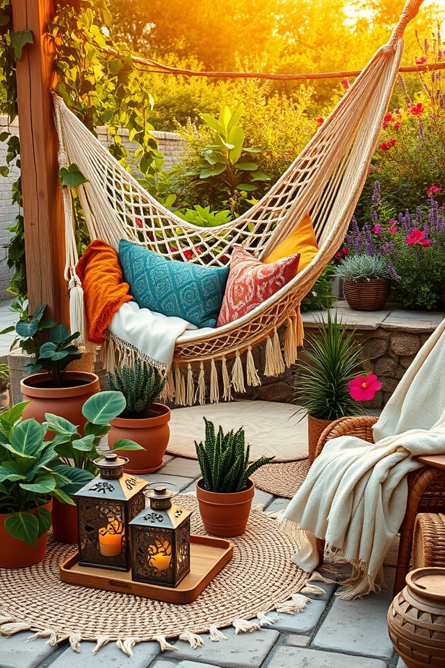 boho chic hammock escape