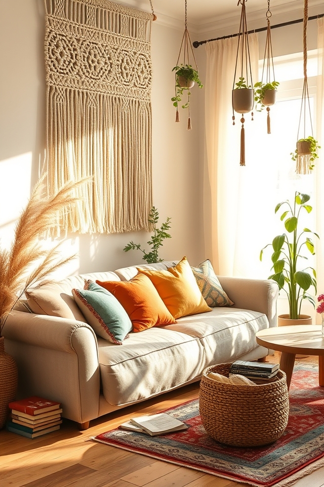 boho macram artistic hangings