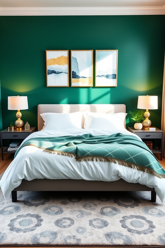 bold bedroom statement wall