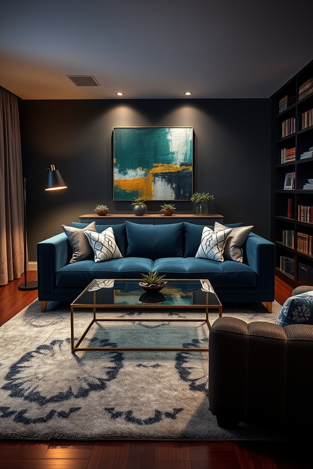 bold dark colors enhance sophistication