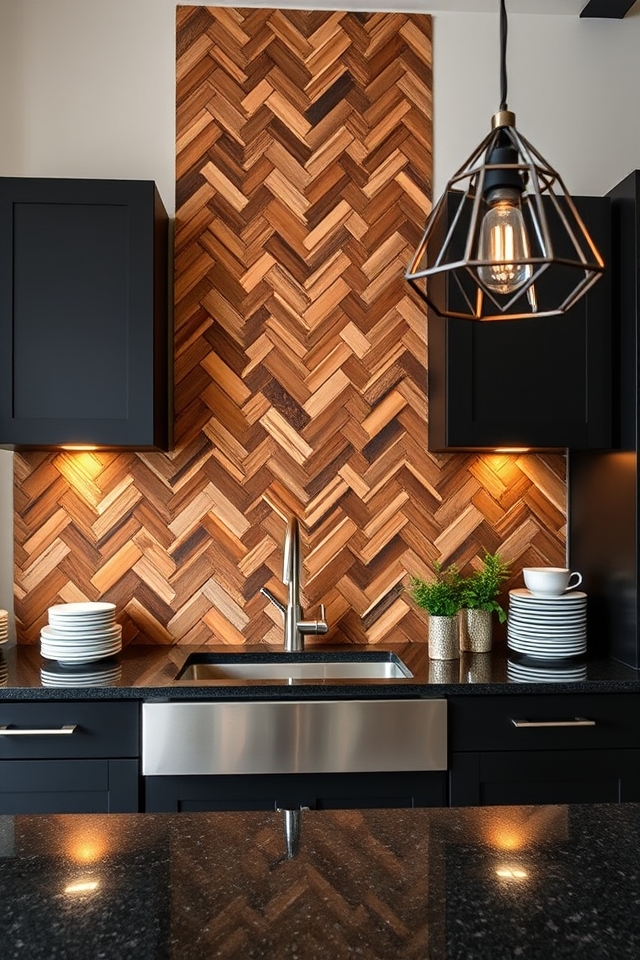 bold masculine kitchen design