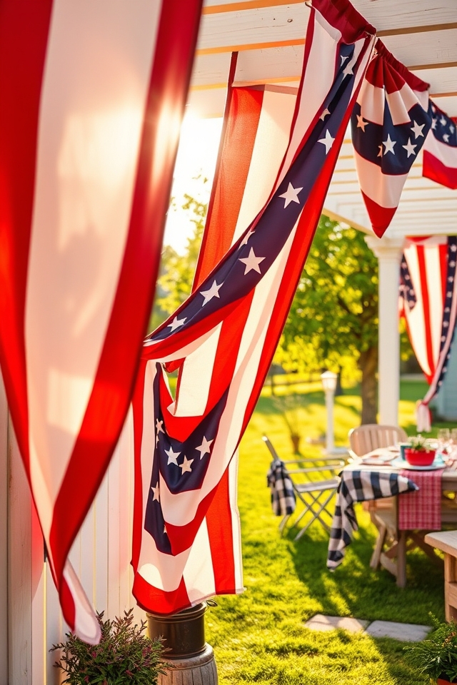 bold patriotic banner decorations