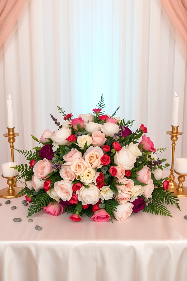 breathtaking floral arrangements enhance