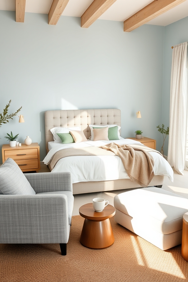 calm bedroom color scheme