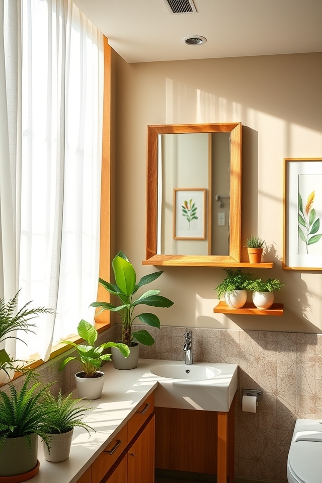 calming nature inspired classroom ambiance