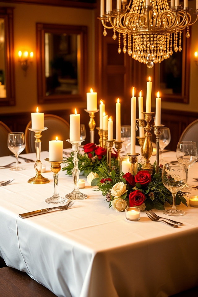 candles enhance dining ambiance