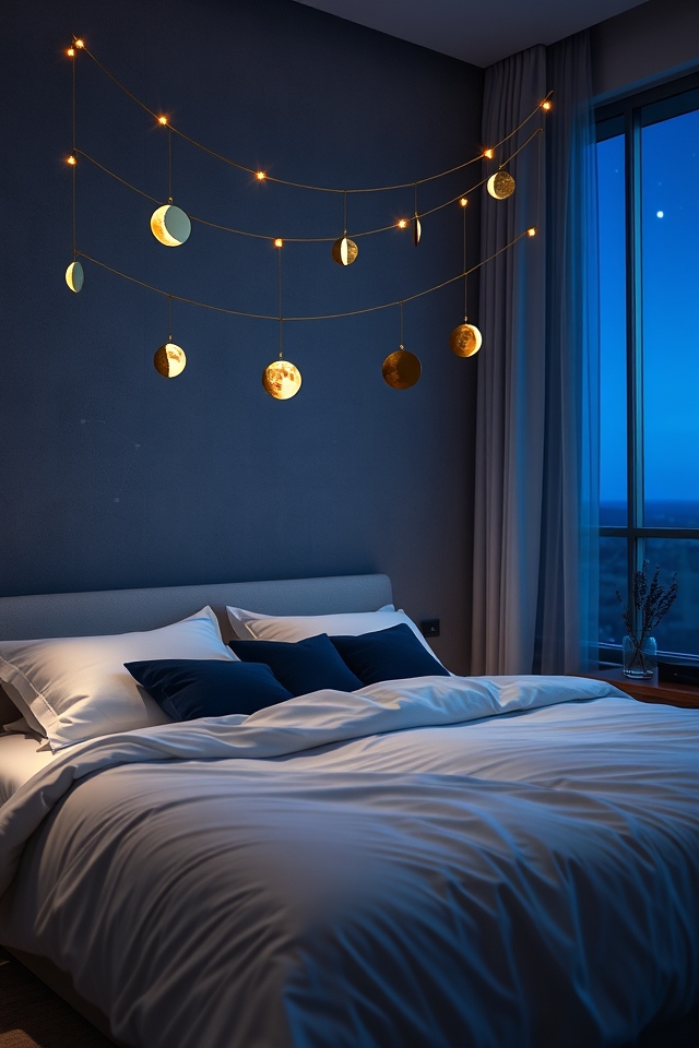 celestial moon phase garlands
