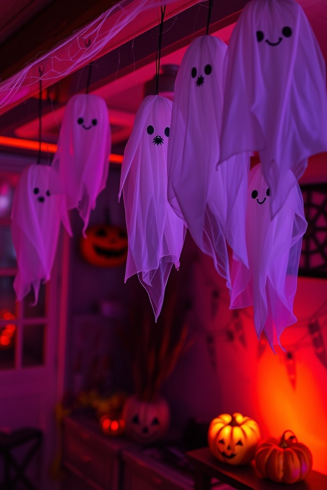 charming cheesecloth ghost decorations