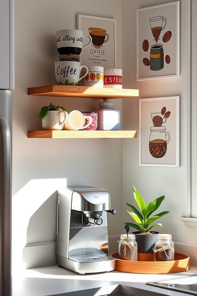 charming mini coffee station