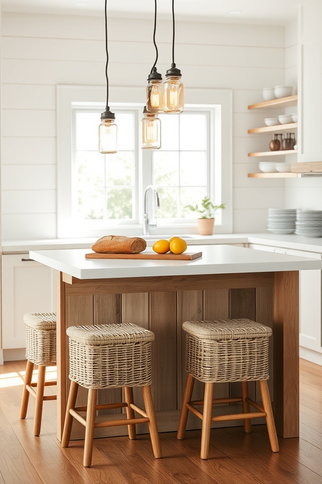charming rustic jar pendants