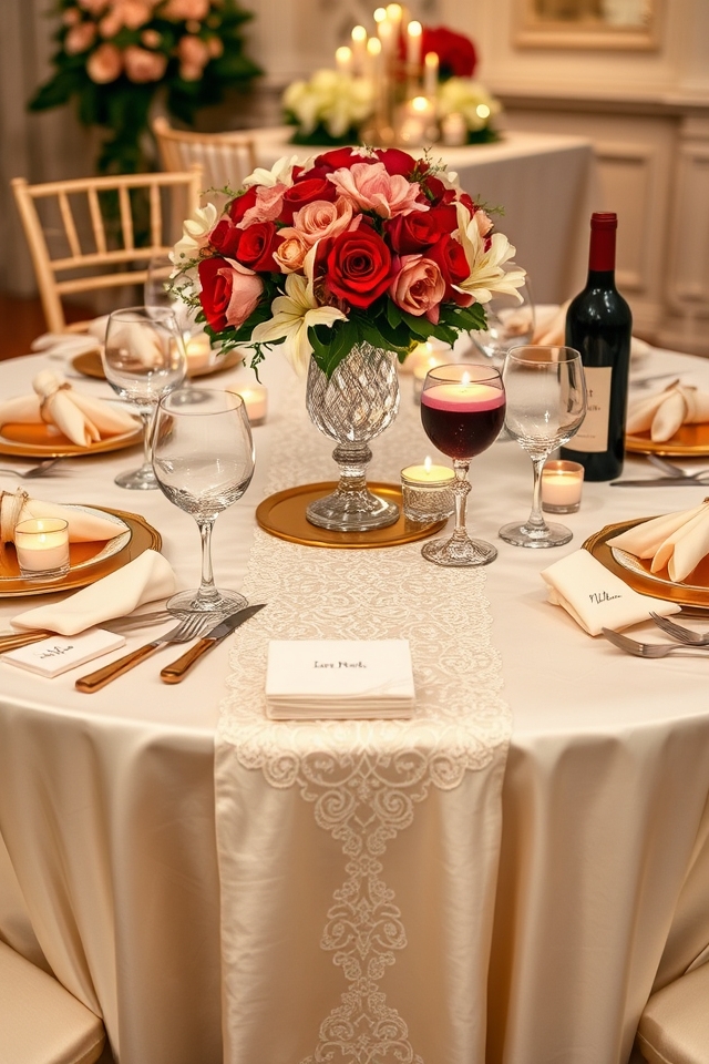 chic romantic table setting