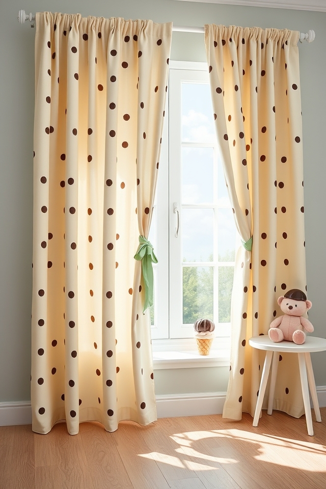chocolate chip polka dots