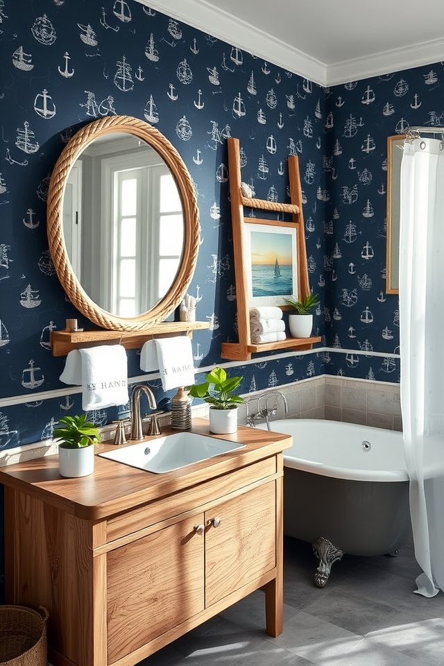 coastal retreat bathroom decor