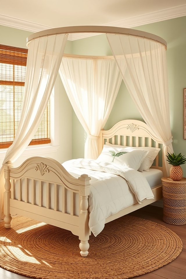 coconut cream canopy beds