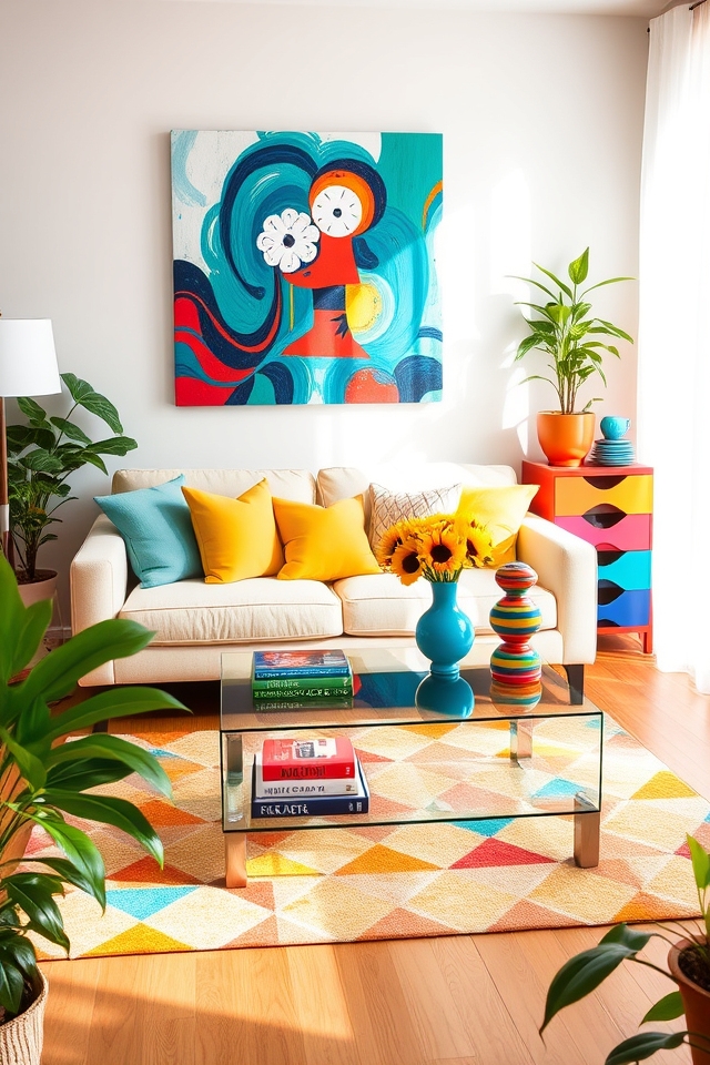 colorful accessories enhance atmosphere