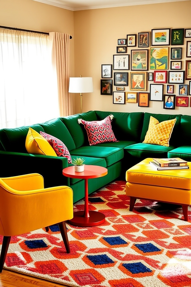 colorful furniture enhances living spaces