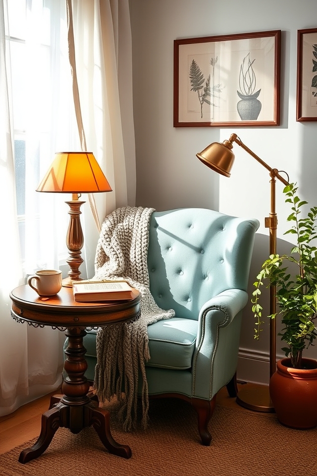 comfortable reading corner creation