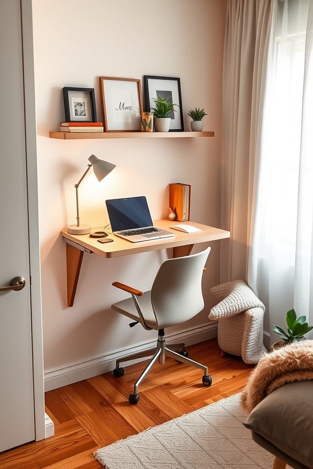 compact functional stylish workspace