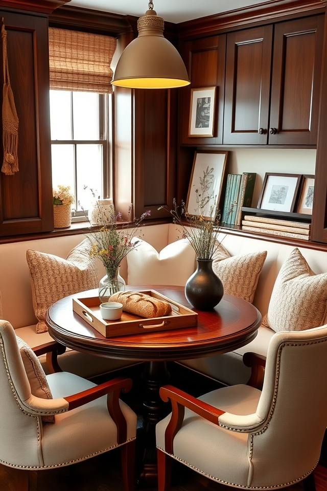 cozy breakfast nook decor