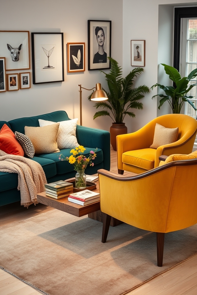 cozy conversational seating arrangement