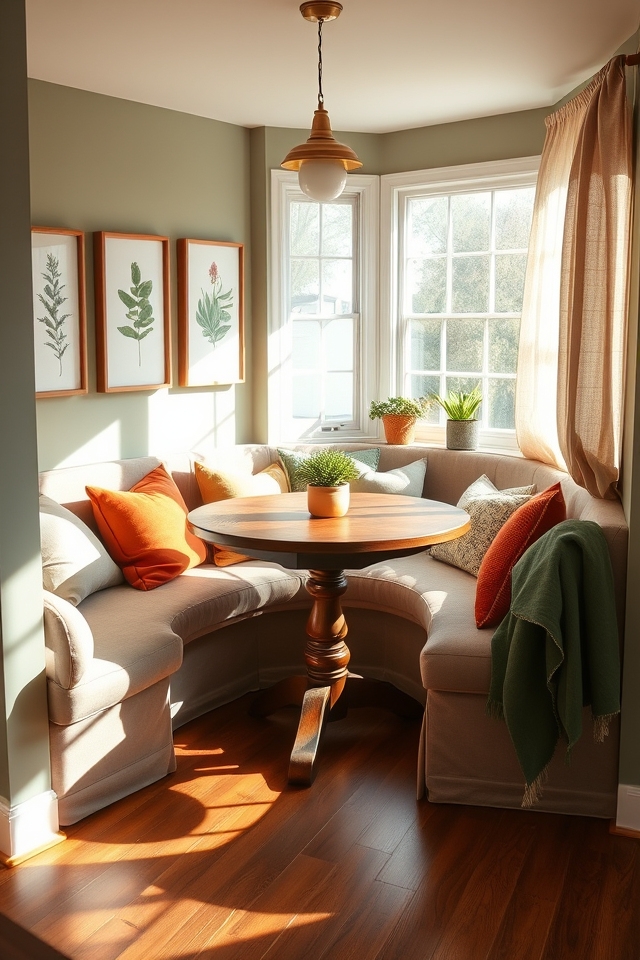 cozy corner dining retreat