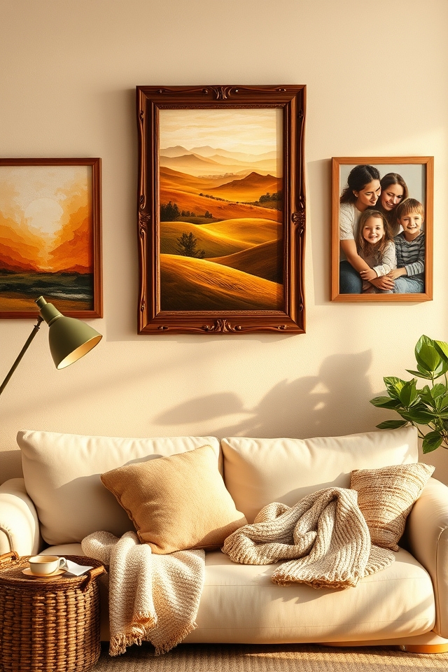 cozy earthy wall art