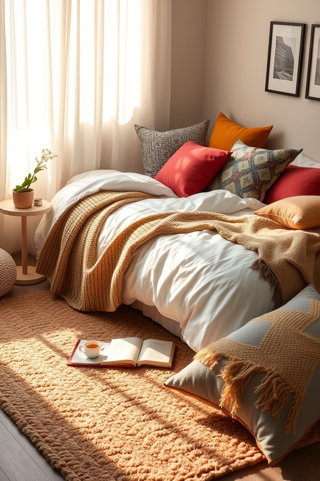 cozy layered textile comfort