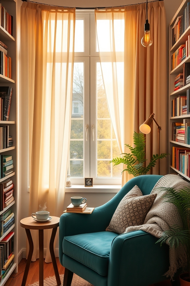 cozy reading nook design