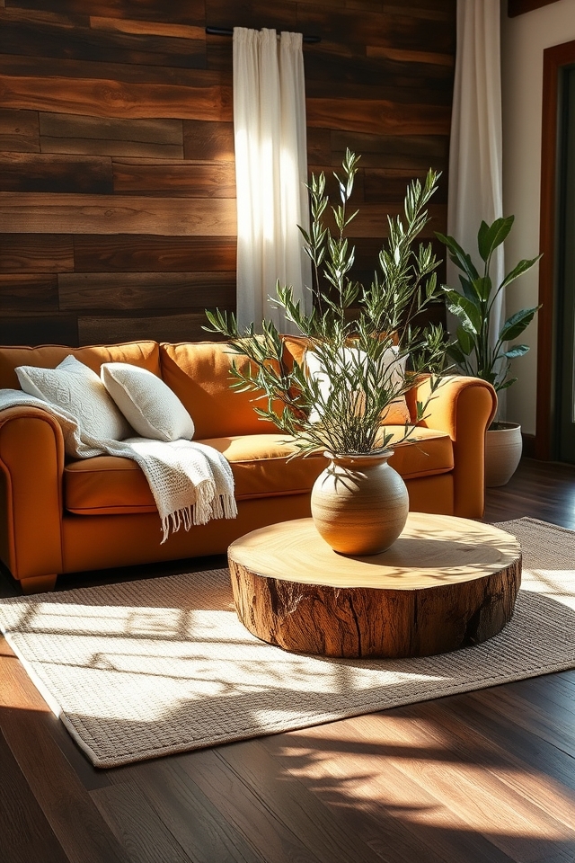 cozy rustic triadic colors