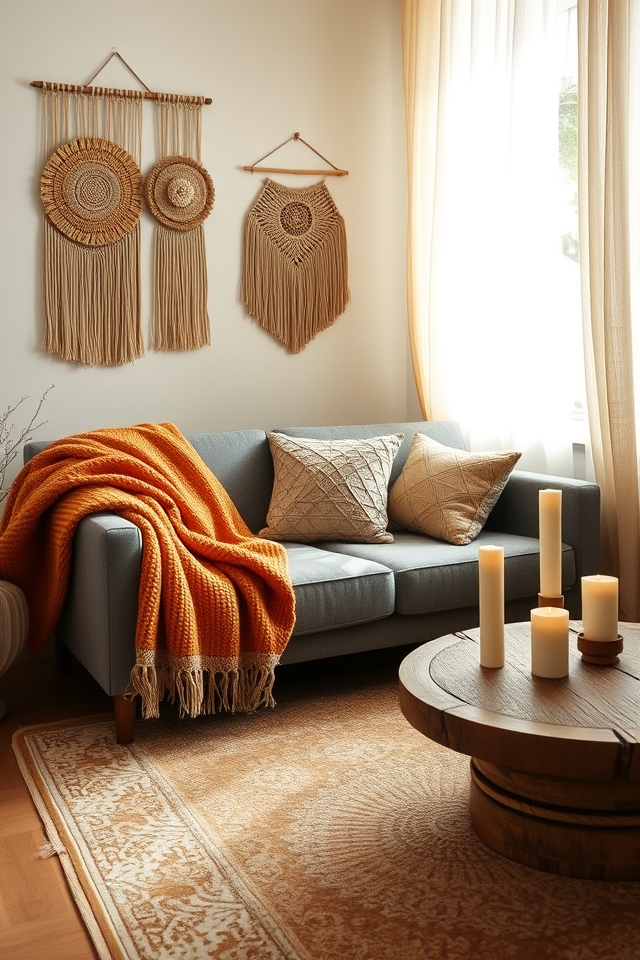 cozy textiles enhance warmth