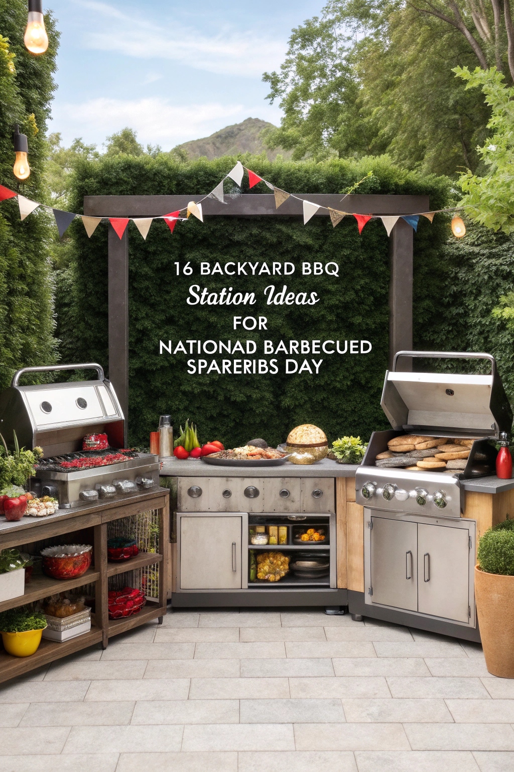 Backyard BBQ Station Ideas for National Barbecued Spareribs Day