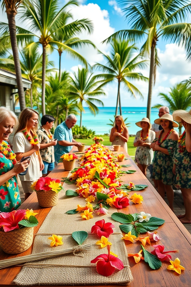 craft traditional hawaiian leis