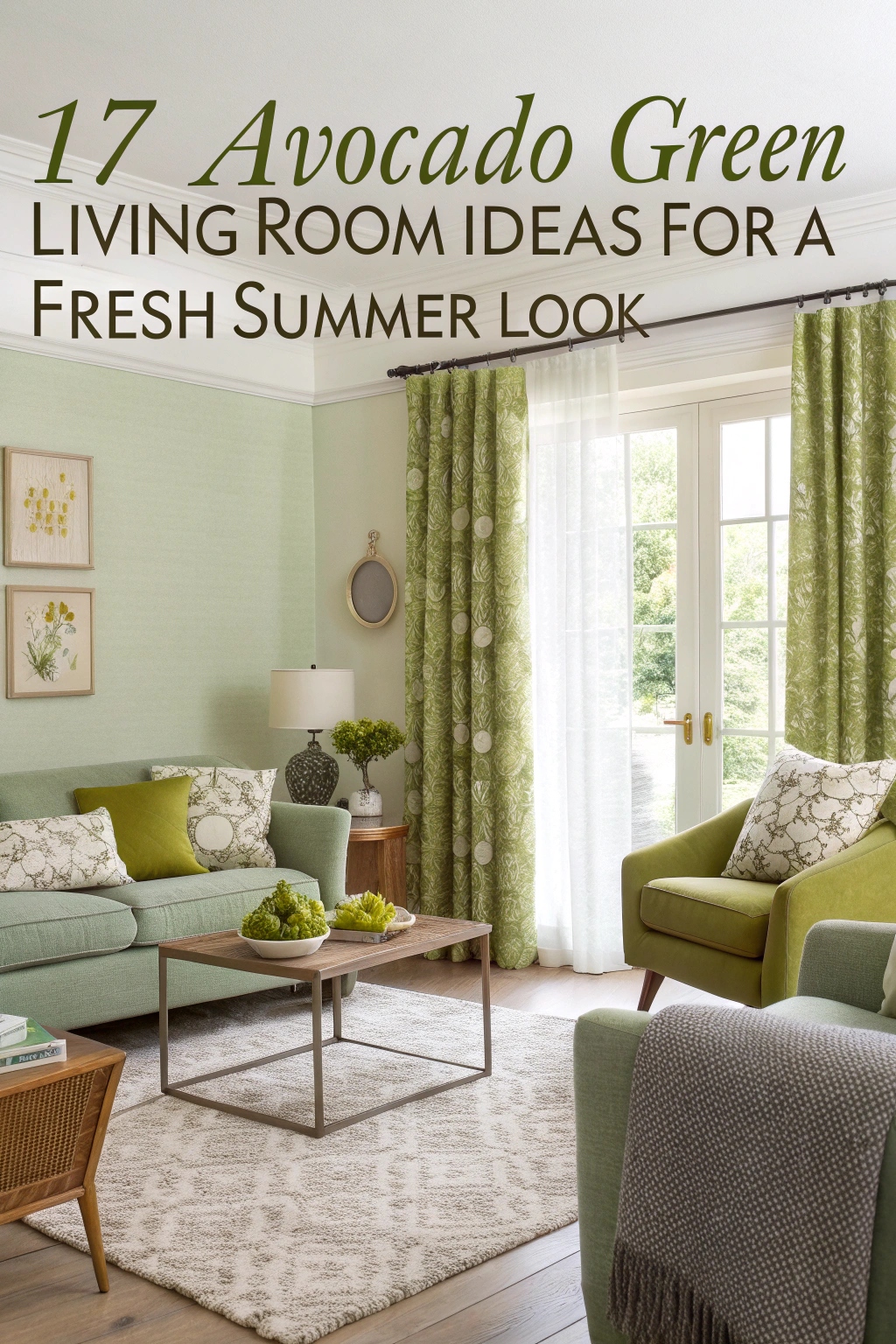 Avocado Green Living Room Ideas for a Fresh Summer Look