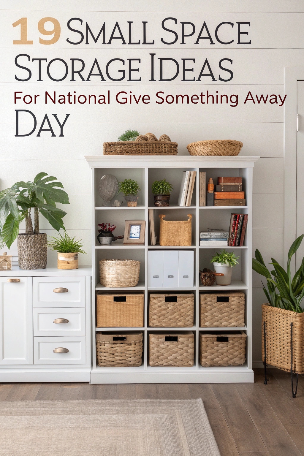 Small Space Storage Ideas for National Give Something Away Day