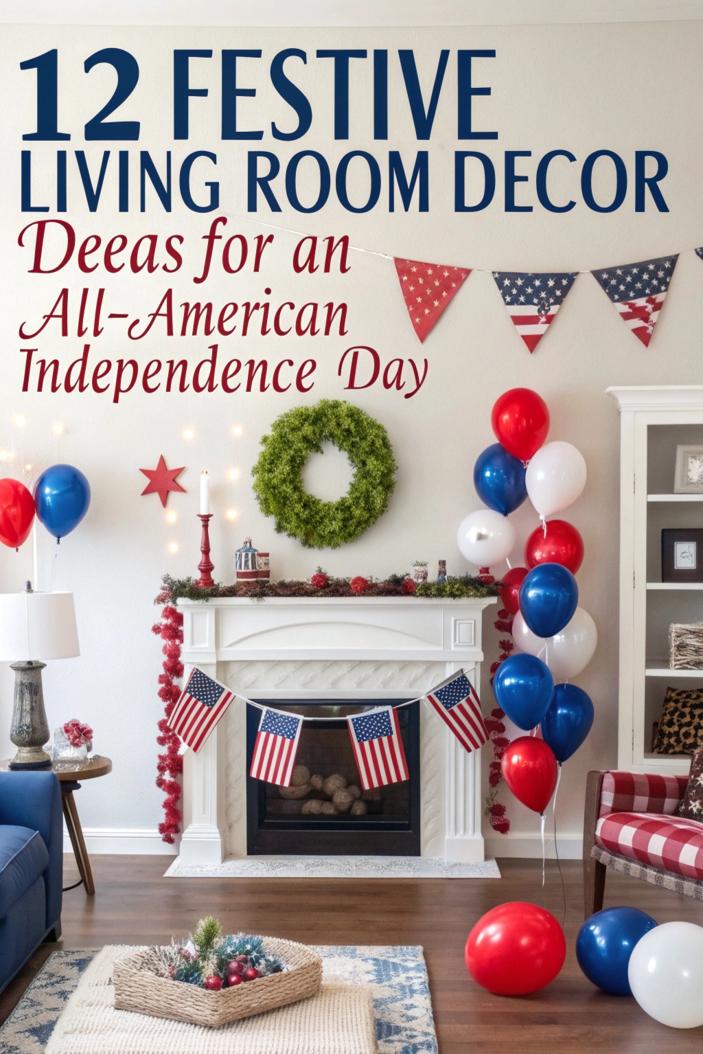 Festive Living Room Decor Ideas for an All-American Independence Day