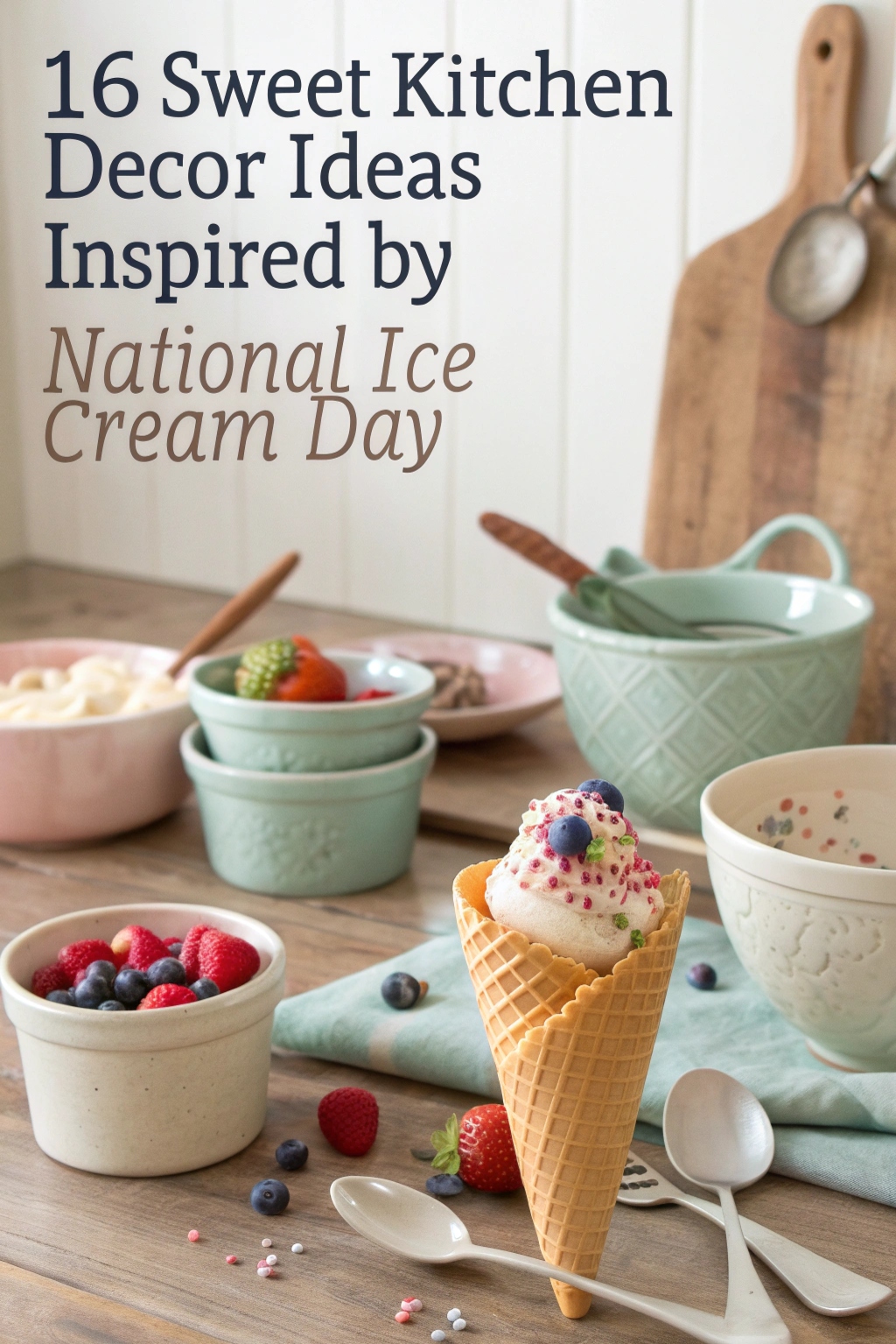 16 Sweet Kitchen Decor Ideas Inspired by National Ice Cream Day