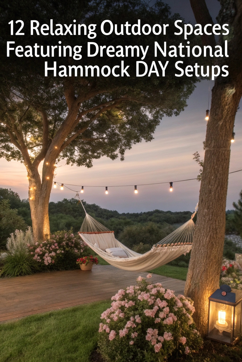 Relaxing Outdoor Spaces Featuring Dreamy National Hammock Day Setups