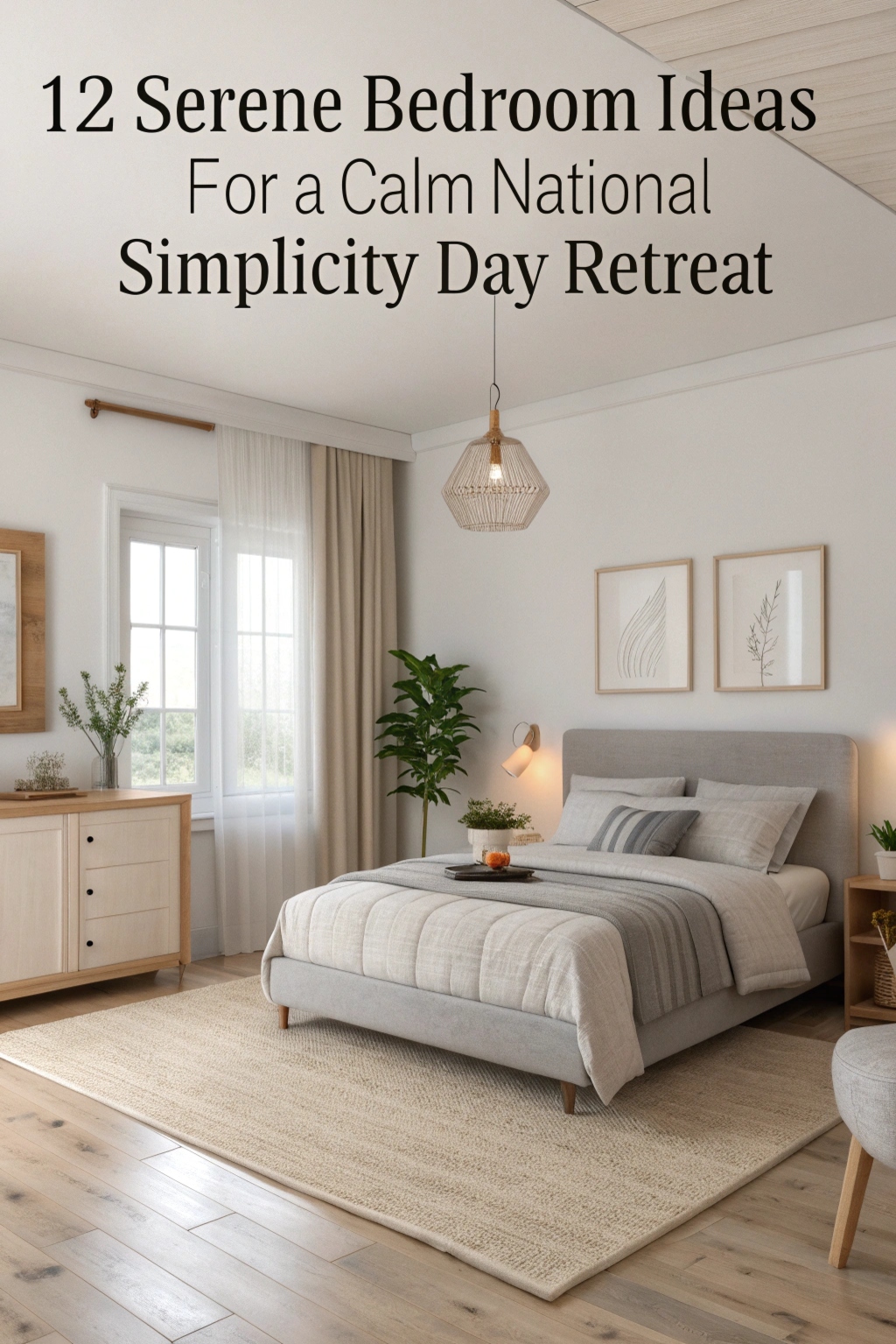 Serene Bedroom Ideas for a Calm National Simplicity Day Retreat
