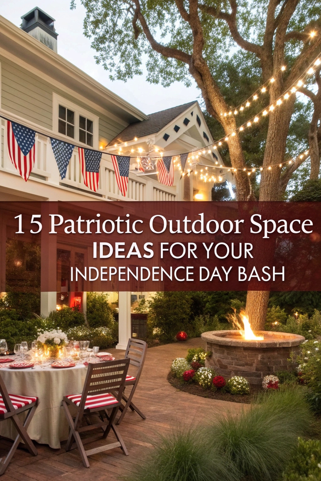 Patriotic Outdoor Space Ideas for Your Independence Day Bash