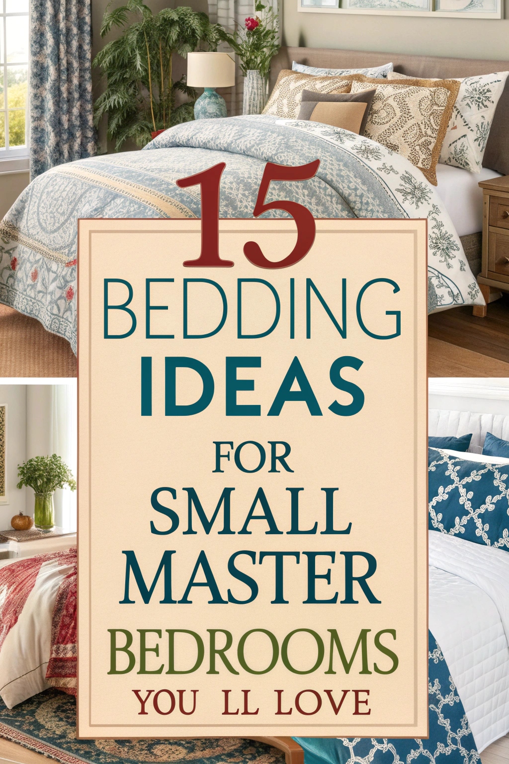 15 Bedding Ideas for Small Master Bedrooms You'll Love