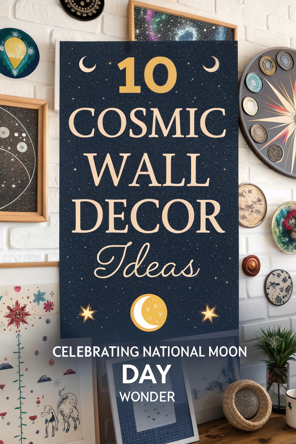 Cosmic Wall Decor Ideas Celebrating National Moon Day Wonder
