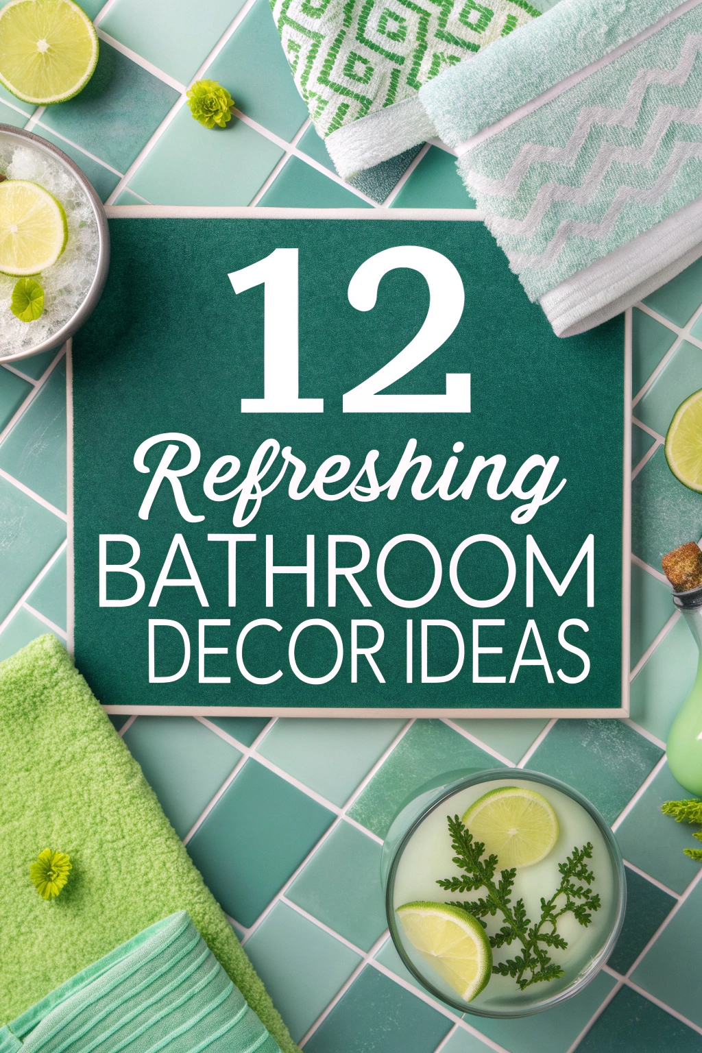 Refreshing Bathroom Decor Ideas for a National Mojito Day Vibe