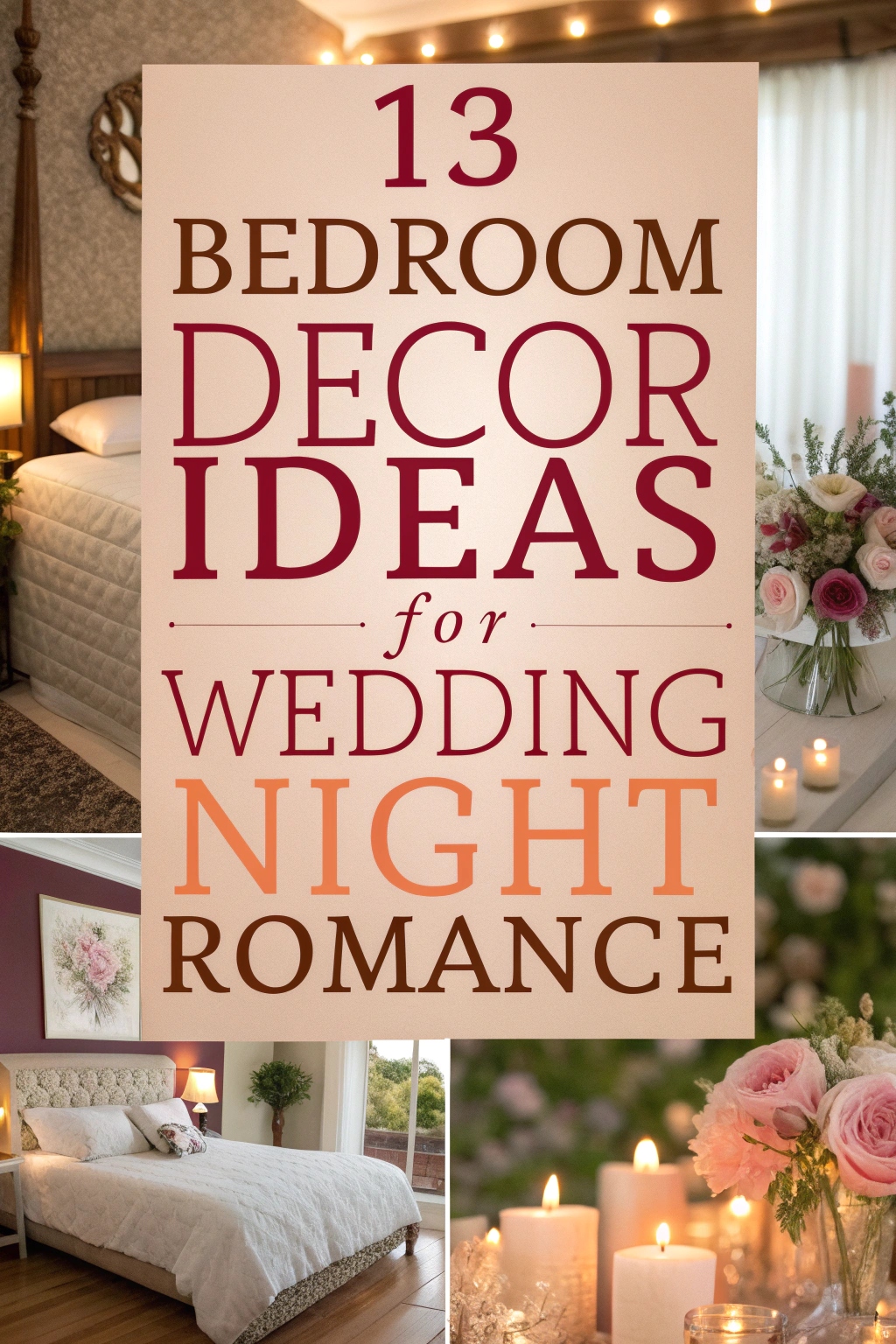 Bedroom Decor Ideas for Wedding Night Romance