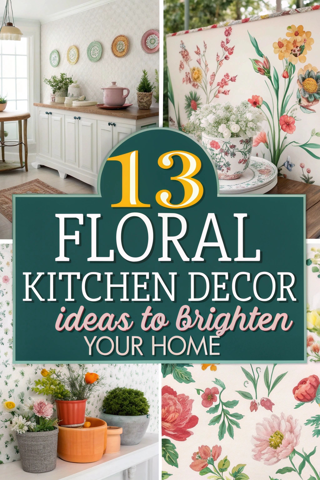 Floral Kitchen Decor Ideas to Brighten Your Home