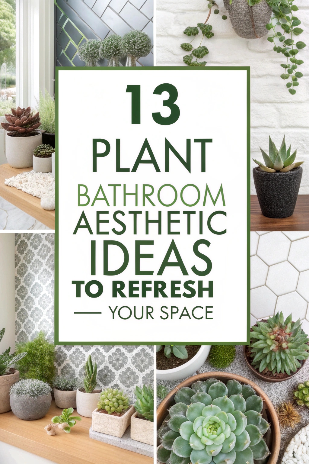 Plant Bathroom Aesthetic Ideas to Refresh Your Space